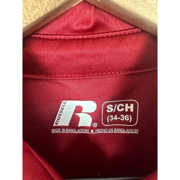 Russell Mens Washington State Cougars Short Sleeve Crimson Polo Shirt Size Small - Picture 5 of 7